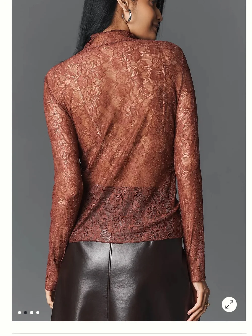 Free people lace turtleneck - medium nwot